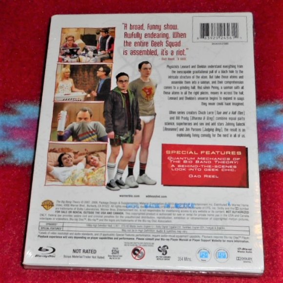 Brand New! Sealed! The Big Bang Theory - The Complete First Season (Blu-ray) - Picture 2 of 4